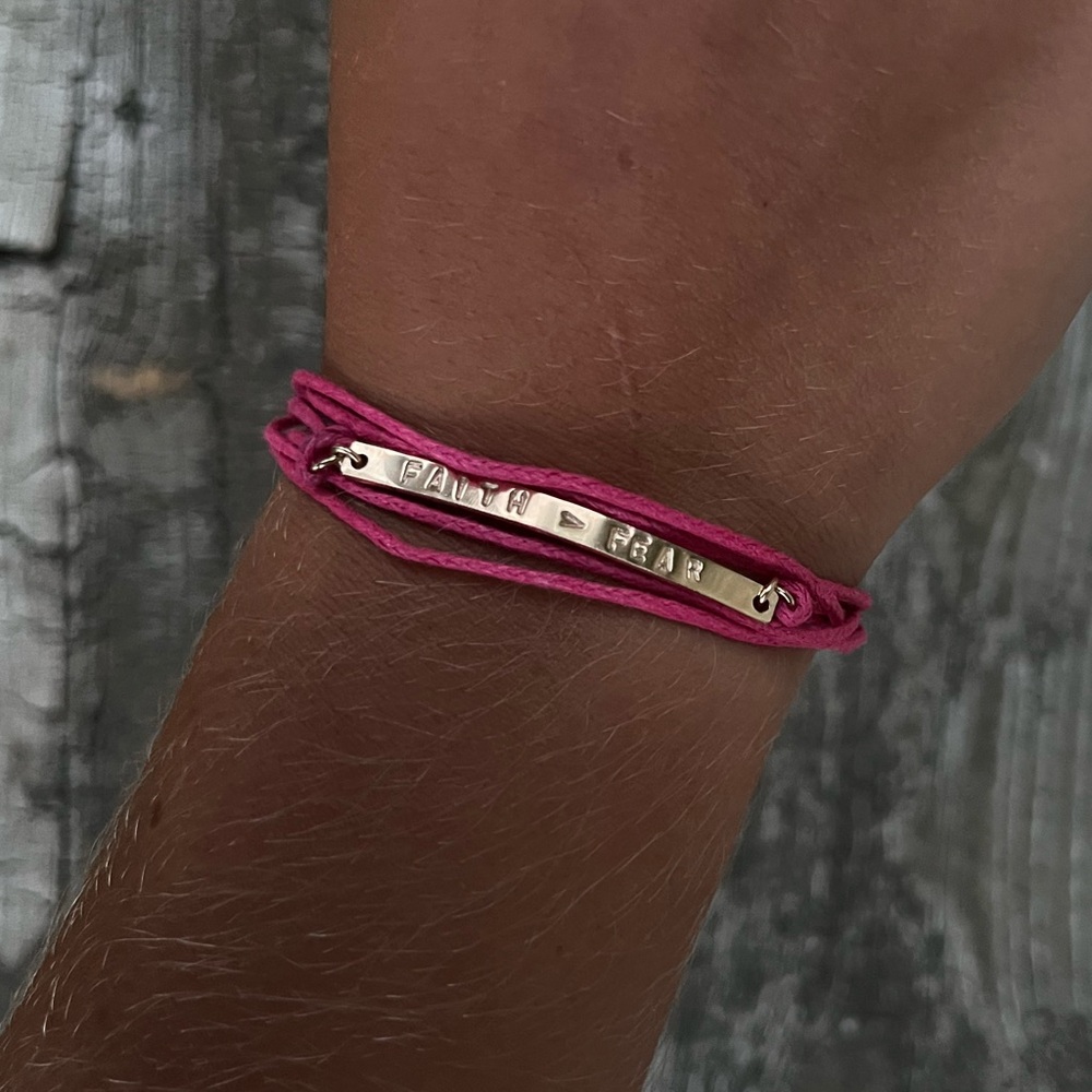 FAITH > FEAR Wrap Bracelet